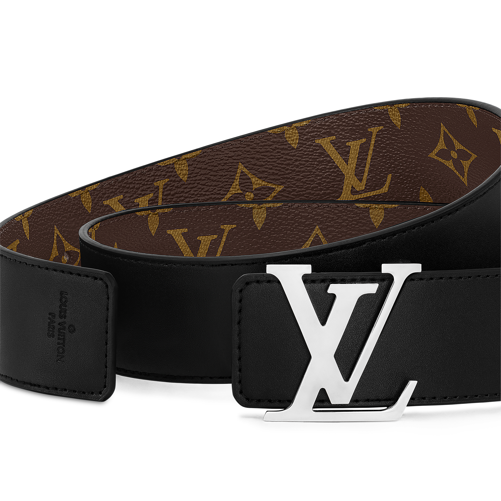 LV Initiales 40MM Reversible Monogram Macassar - Men - Accessories